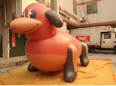 Balão inflável para cachorro de hélio publicitário Boyi voando animal de cachorro inflável